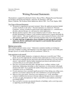 College application personal statement