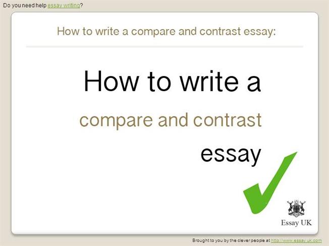 Comparison contrast essay