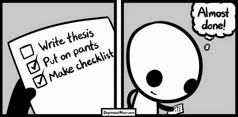 Dissertation checklist
