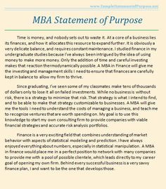 Mba personal statement help