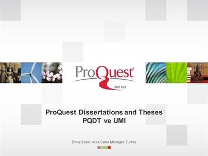 Proquest dissertations & theses