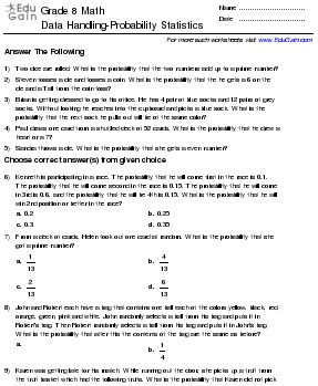 Statistics and probability questions